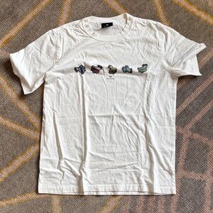 Paul Smith White Tee with Colorful Horse Design